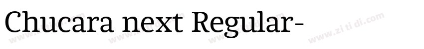Chucara next Regular字体转换